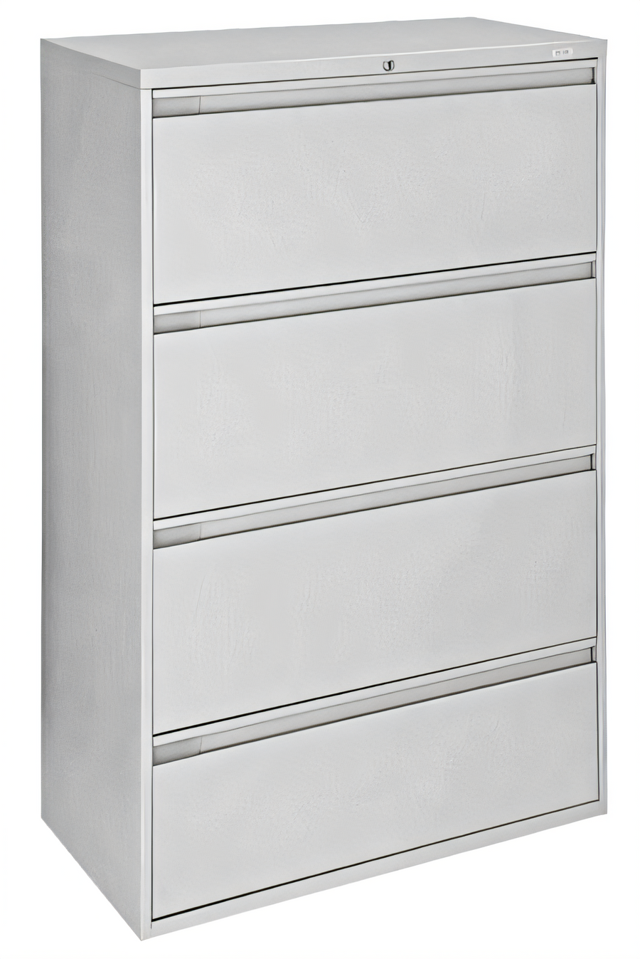 Product image #1 for 36-Inch Wide Light Gray Lateral File Cabinet with Four Drawers