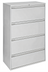 Thumbnail image #1 for 36-Inch Wide Light Gray Lateral File Cabinet with Four Drawers