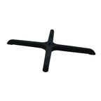 Thumbnail image #1 for Omcan USA 43205 Metal Cross-Shaped Table Base, 33" x 33", Black, Without Column