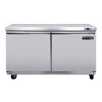 Thumbnail image #1 for Maxximum Maxx Cold MVF48UHC 48-Inch Undercounter Freezer, 2 Solid Doors, 14.1 Cu. Ft., Stainless Steel Exterior