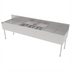 Thumbnail image #1 for Top Shelf TSF Series 3-Compartment Underbar Stainless Steel Sink Unit with Left and Right Drainboards, 96