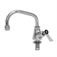 Single-Hole Deck-Mount Manual Faucet with 8-Inch Swing Spout and Lever Handle