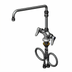 Thumbnail image #1 for T&S Brass Low-Lead Double Pantry Deck-Mount Faucet with 14-Inch Swing Nozzle
