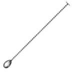 Thumbnail image #1 for Spill-Stop Bonzer 840-31 Disc Muddler Bar Spoon, 15-3/4", Twisted Handle, Stainless Steel