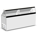 Thumbnail image #1 for Master-Bilt Products DD-88 Ice Cream Dipping/Display Freezer, 16 Display/12 Storage 3-Gallon Tubs, Slanted Glass, 90.25 in Wide