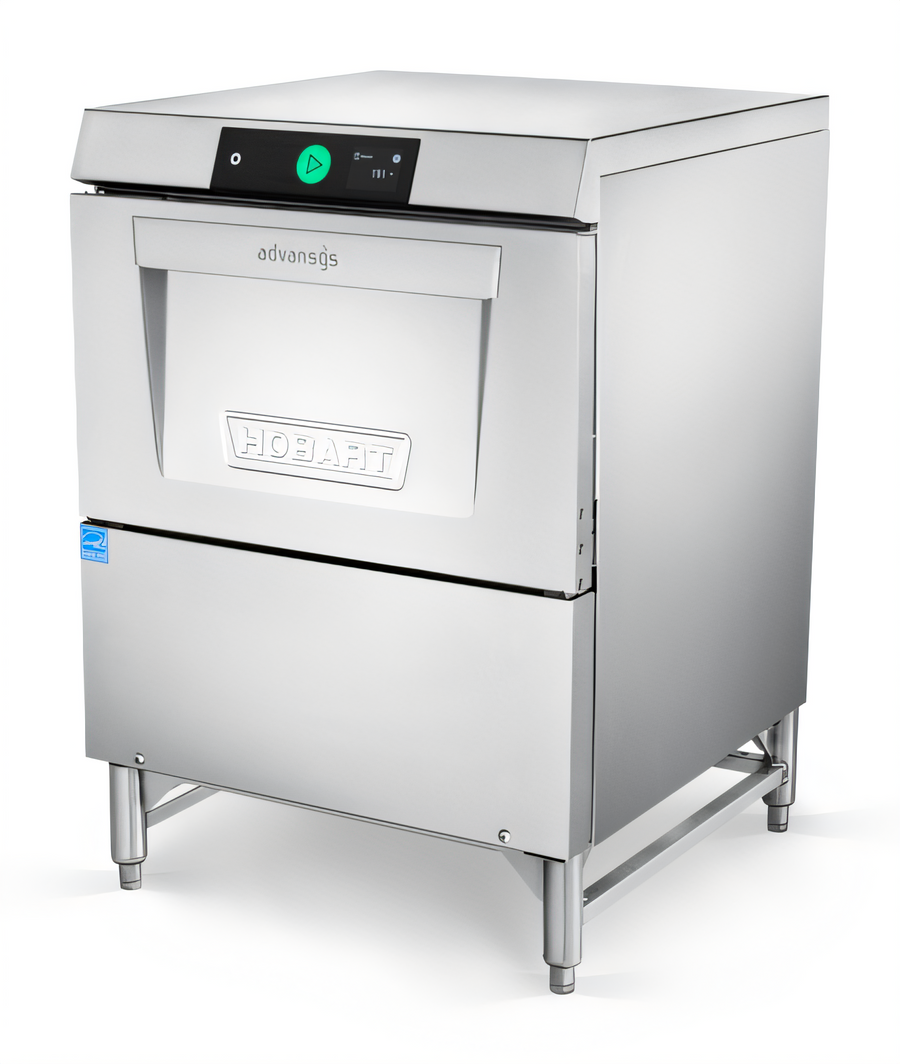 Product image #1 for Hobart LXGNR-1 Advansys Energy Recovery High-Temp Undercounter Glasswasher/Dishwasher with 14-Inch Leg Stand