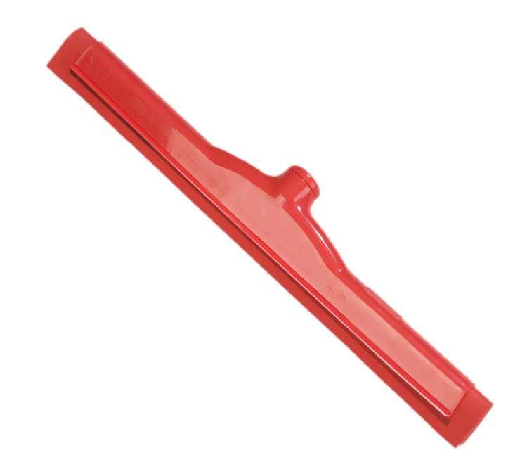 Product image #2 for Sparta Spectrum Hygienic 18-Inch Red Double Foam Rubber Floor Squeegee Head, Threaded, Plastic Frame