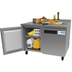 Thumbnail image #1 for KoolMore 47-1/2-Inch 2-Door Worktop Refrigerator, 12 Cu. Ft., Stainless Steel, 115V