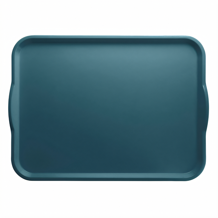 Product image #1 for Cambro Camtray® 14 x 18 Inch Rectangular Dietary Tray with Handles, Slate Blue, Reinforced Fiberglass