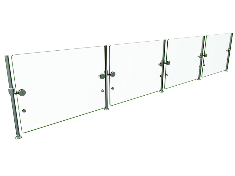 Product image #1 for Hatco Flav-R-Shield ORBIT100-132 Full-Service Pass-Over Food Shield, 4 Bays, 132 Inch Wide