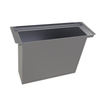 Glastender Stainless Steel Clip-On Dry Waste