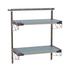 Thumbnail image #1 for Metro SmartWall Life Wall-Mounted Two-Shelf Starter Unit with 304 Stainless Steel Components and MetroMax 4 All-Polymer Shelves