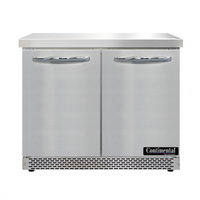 Continental Refrigerator SWF36N-FB 36-Inch Front-Breathing 2-Section Work Top Freezer with Doors