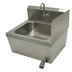 Thumbnail image #1 for Advance Tabco Bolt-On Single Panel Hand Sink Side Splash, 7-3/4-Inch Installed Height, 300 Series Stainless Steel