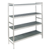Thumbnail image #1 for Fermostock 4-Tier Polymer Starter Shelving Unit, 31W x 14D x 71H
