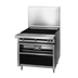 Thumbnail image #1 for Titan Heavy Duty 36-Inch Gas Chitwood Smoke Charbroiler with Cast Iron Radiants, Cabinet Base, and Smoke Drawer