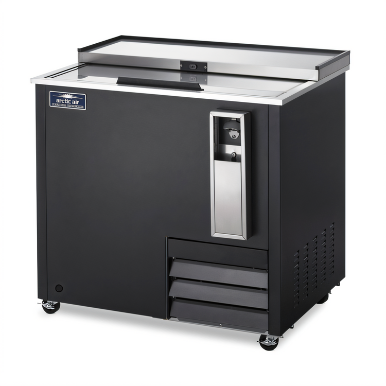 Product image #1 for Arctic Air 37-Inch Commercial Horizontal Bottle Cooler with Locking Sliding Lid, 9.3 Cu. Ft.