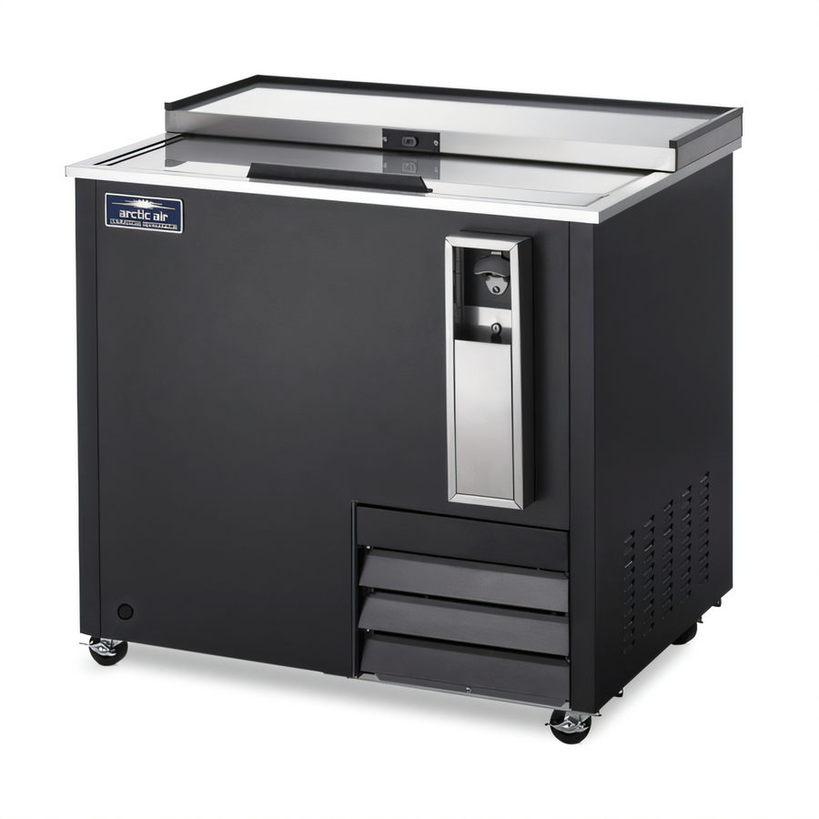 Product image #1 for Arctic Air 37-Inch Commercial Horizontal Bottle Cooler with Locking Sliding Lid, 9.3 Cu. Ft.