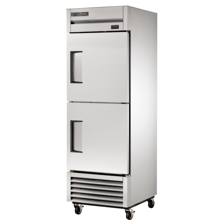 Product image #1 for True T-23F-2-HC One-Section Reach-In Freezer with (2) Half Solid Doors, -10°F, Bottom Mount