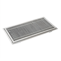 John Boos 24 x 12 Inch 4-Inch Deep Stainless Steel Floor Trough Drain with Subway-Style Grating