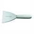 Thumbnail image #1 for Dexter Russell Sani-Safe 4-Inch Stiff Stainless Steel Griddle Scraper with Polypropylene Handle