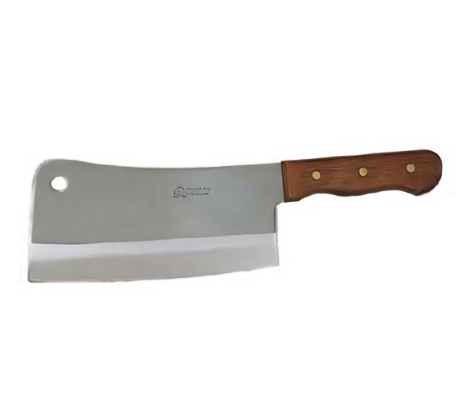 Product image #1 for Admiral Craft 8-Inch Heavy-Duty Stainless Steel Cleaver with Wood Handle