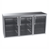 Thumbnail image #1 for Krowne 72-Inch Remote Back Bar Storage Cabinet, 3-Section, 3 Solid Hinged Doors
