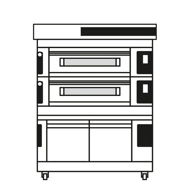 Product image #1 for Moretti Forni S120E 2-Deck Electric Pizza Deck Oven with Proofer and Refractory Stone Deck