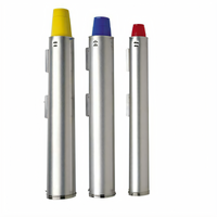 Spring-Loaded Adjustable Cup Dispenser, Surface or Stand Mounted, Stainless Steel