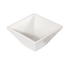 Thumbnail image #1 for Crestware Quattro 12 oz. 4-4/5 Inch Square Fully Vitrified Ceramic Trumpet Bowl, Pearl White