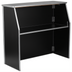 Thumbnail image #1 for Flash Furniture Foldable Portable Bar with Removable Aluminum Top, Black Laminate Panels, 47-3/4 Inches Wide