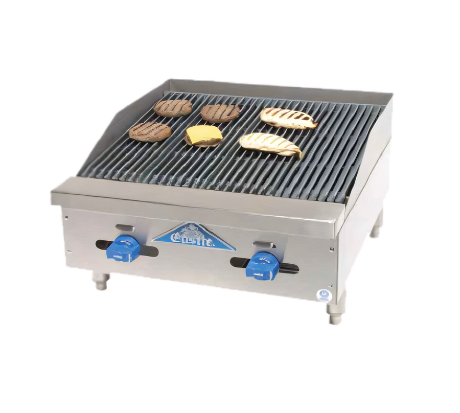 Product image #1 for Comstock-Castle Castle Series Countertop Radiant Gas Char-Broiler, 24 x 32 in. Frame, 24 x 24 in. Grill Area, Manual Controls