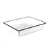 Thumbnail image #1 for American Metalcraft Endurance Rectangular Melamine Bowl, 212 oz, White with Black Rim