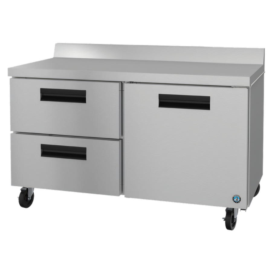 Product image #1 for Hoshizaki Steelheart 60-Inch Two-Section Worktop Refrigerator with One Door and Two Drawers
