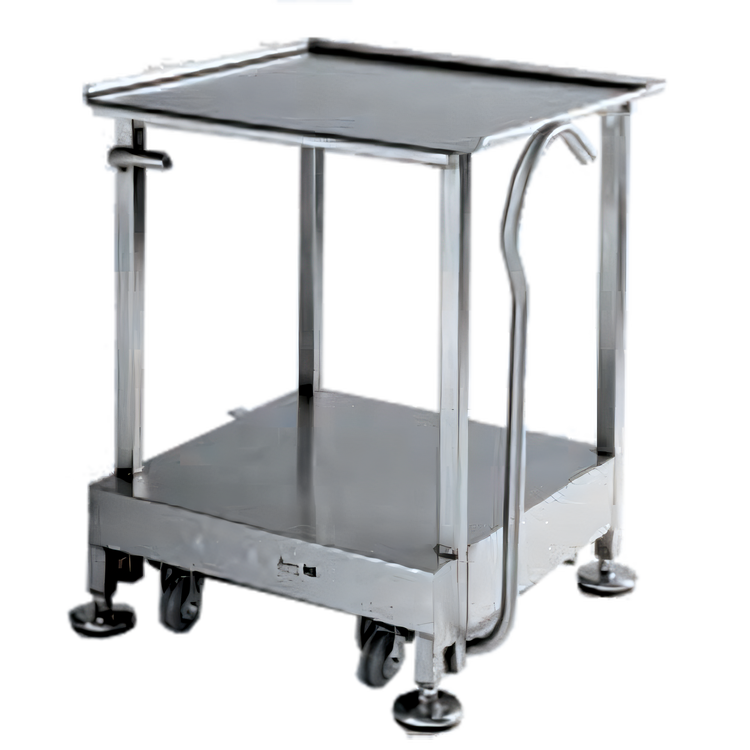 Product image #1 for Bizerba Stainless Steel Slicer Equipment Stand with Retractable Casters