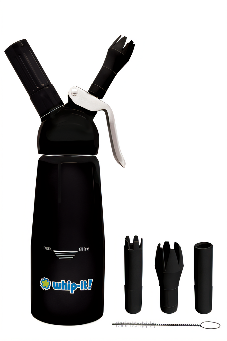 Product image #1 for Whip-It! Armor 1/3 Liter Aluminum Multi-Purpose Cream Dispenser with 3 Tips, Black