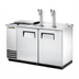 Thumbnail image #1 for True Club Top Draft Beer Cooler, 2 Half-Barrel Kegs, Stainless Steel, Dual Columns
