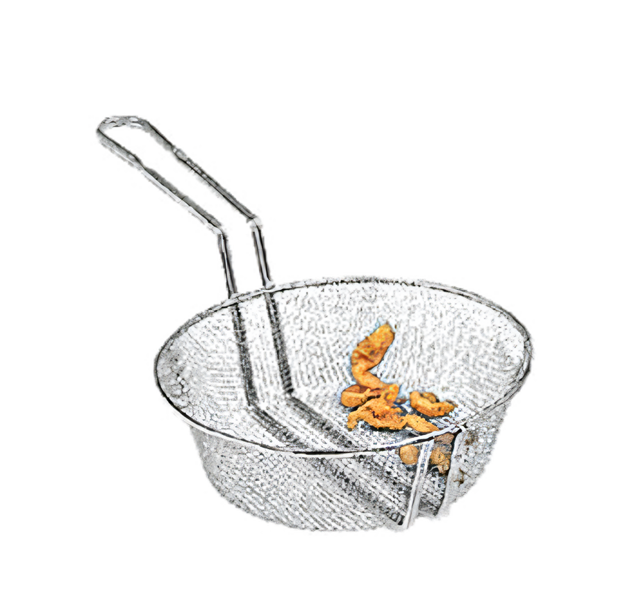 Product image #1 for American Metalcraft 12-Inch Round Fine Mesh Nickel-Plated Steel Culinary Basket with 9-Inch Handle