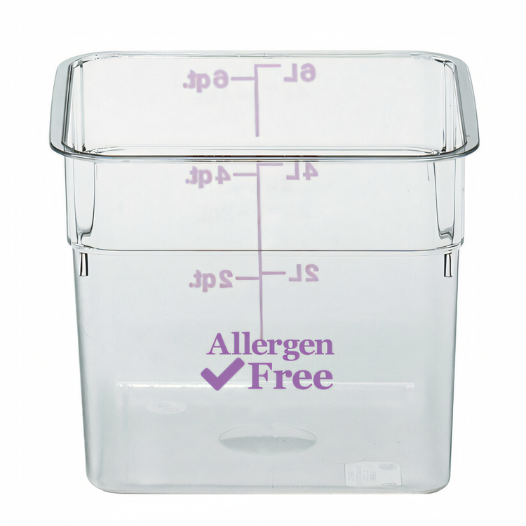 Product image #1 for Cambro 6SFSCW441 CamSquare® Commercial Food Storage Containers Case of 6