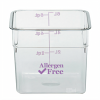 Cambro 6SFSCW441 CamSquare® Commercial Food Storage Containers Case of 6