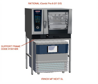 Irinox Combination Stand for MF Next SL Blast Chiller and Rational iCombi Pro 6-2/1E/G Combi Oven