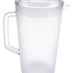 Thumbnail image #1 for G.E.T. GET P-30128-1-CL Clear SAN Plastic Water Pitcher with Lid, 128 oz, Handle Case of 6