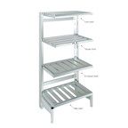 Thumbnail image #1 for Channel Manufacturing TT2454 Tubular Aluminum Cantilever Shelf, 51.375"W x 24"D x 2.5"H