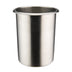 Thumbnail image #1 for Winco 2 Qt Round Stainless Steel Bain Marie with Bent Rim, Mirror Finish