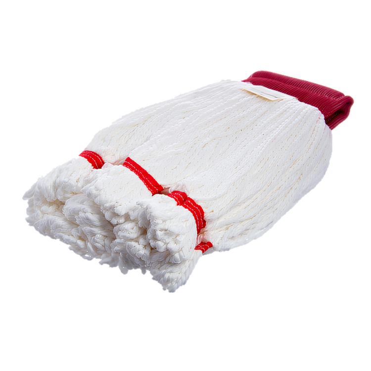 Product image #1 for Carlisle Medium Looped-End Microfiber Wet Mop Head, White, 5-Inch Wide Band