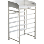 Thumbnail image #1 for Omcan USA 48179 24-Inch Stainless Steel French Fry Standing Dump Station with Perforated Top