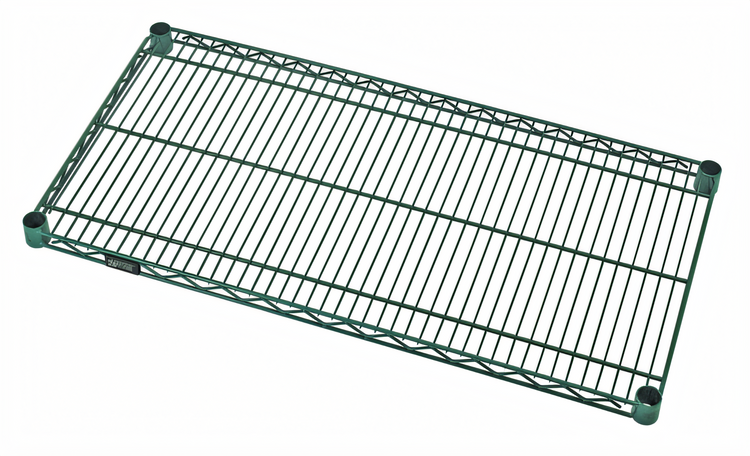 Product image #1 for Quantum 72-Inch W x 24-Inch D Green Epoxy Antimicrobial Wire Shelf