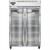 Thumbnail image #1 for Continental Refrigerator 2FNGD Two-Section Narrow Hinged Glass Door Display Freezer