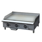 Thumbnail image #1 for Admiral Craft Equipment Corp. Black Diamond BDCTG-36T 36-Inch Countertop Gas Griddle, 1-Inch Smooth Steel Plate, Thermostatic Controls