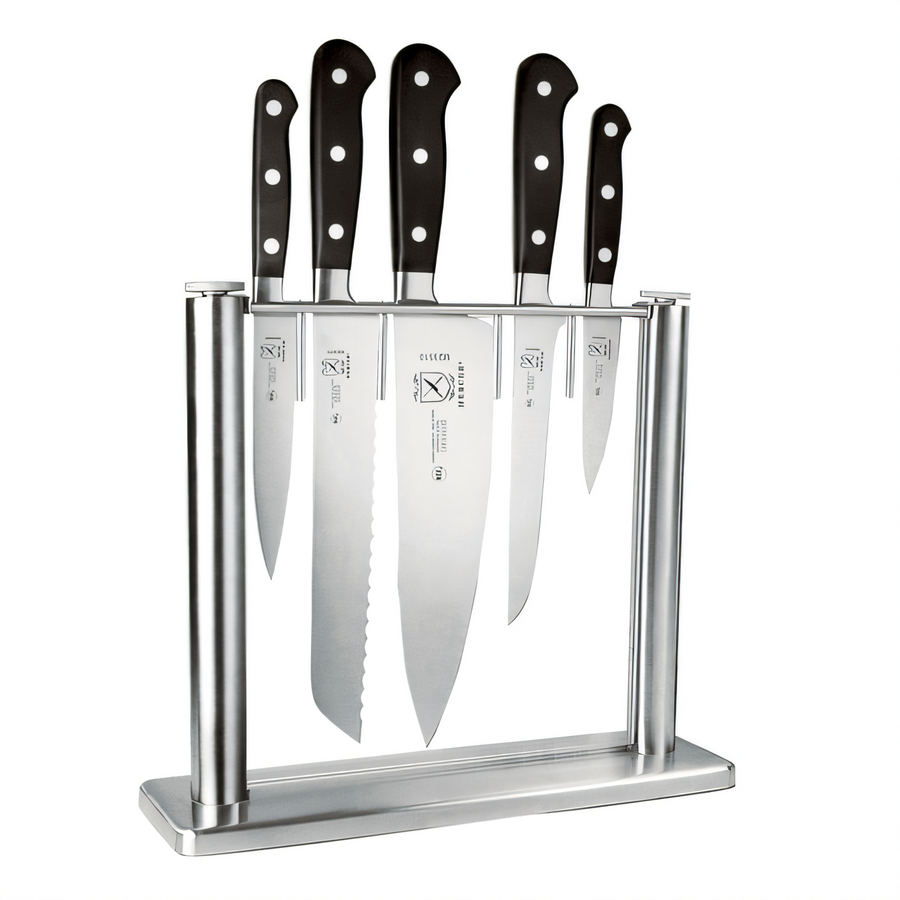 Product image #1 for Mercer Culinary Renaissance 6-Piece Forged German Steel Knife Block Set